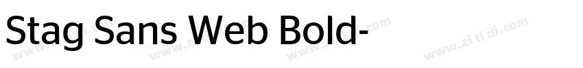 Stag Sans Web Bold字体转换